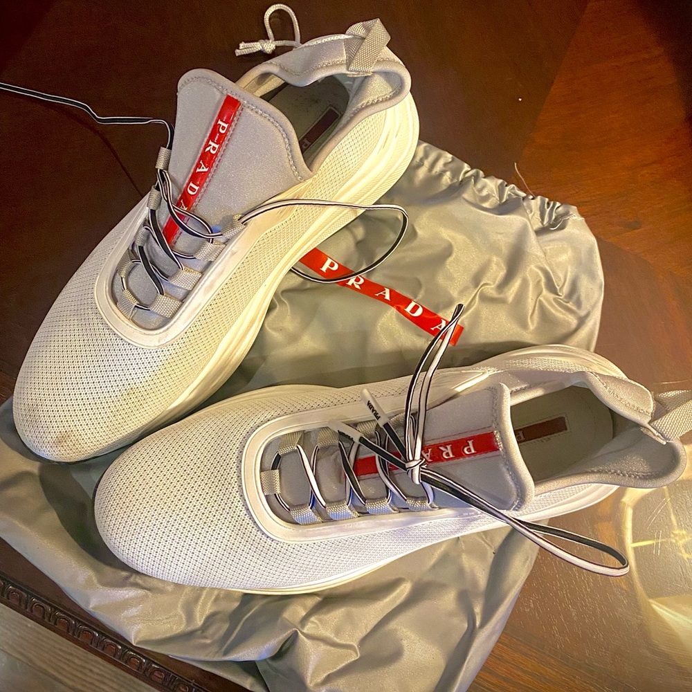 Brand new Prada sneakers size 10 women only worn once